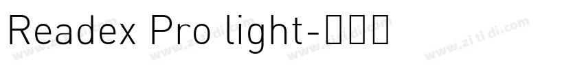 Readex Pro light字体转换